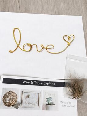 Adults & Crafts Wire & Twine DIY Kit Air Plant Frame Lighted Orb